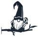 Elzusha Gnome Garden Decoration High-quality Steel - Tree Decoration - Garden Statues for Outdoors - Cute Gnomes - Corrosion-resistant - Deter Animals