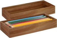 5five Bureau organizer - 38 x 15 cm - Acacia hout - Bruin