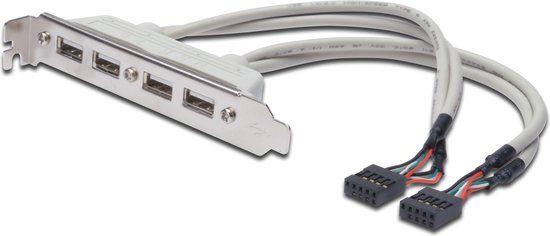 Digitus AK-300304-002-E USB 2.0 slotuitbreiding