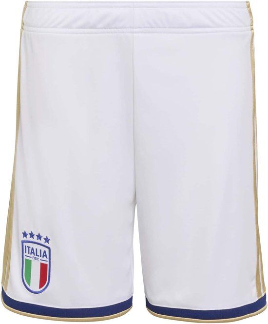 Adidas Italië Figc H Sho Y Shorts Kinderen Wit Polyester