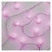 EMOS Led-lichtketting kersenroze voor binnen en buiten, 4 m kerstlichtketting met 40 leds in bolvorm van 2,5 cm, 6 uur timer, stroomvoorziening en transformator