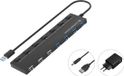 Conceptronic HUBBIES09BP Black 7-in-1 USB Hub