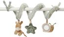 Nattou LouLou Boxspiraal Baby - 18 cm - Activiteitenspiraal voor Thuis of Onderweg - Baby Speelgoed - Groen - Beige - Ecru