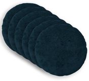 vidaXL - Kussensloop - 6 stuks - HEERLEN - Marineblauw - Ø 30 cm - Nep Konijnenbont