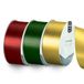 Vaessen Creative Satijnlint Set - 3 Kerst Kleuren van 10 m x 38 mm - Groen, Rood & Goud