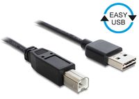 DeLOCK USB 2.0 Kabel A - B - 2m - Zwart - 83359