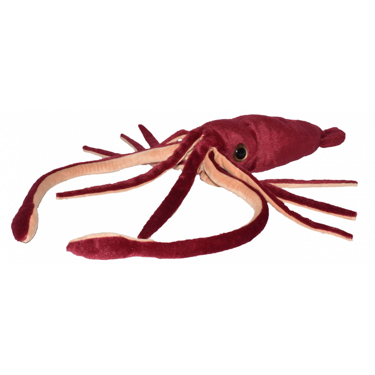 Wild Republic Knuffel Reuzeninktvis Junior 50 Cm Rood