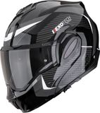 Scorpion Exo-Tech Evo Pro Acuti Black Silver - Systeemhelm - Maat L - Motorhelm - ECE 22-06 gekeurd