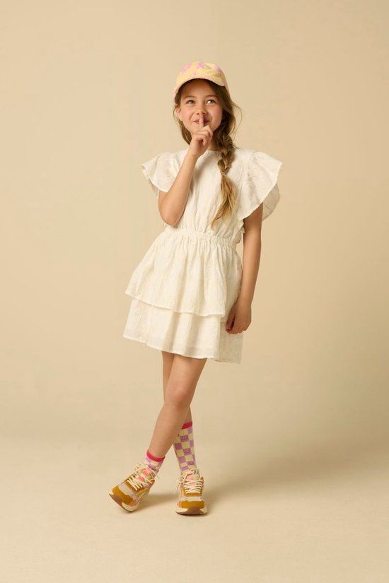 Sissy-Boy Witte jurk met embroidery