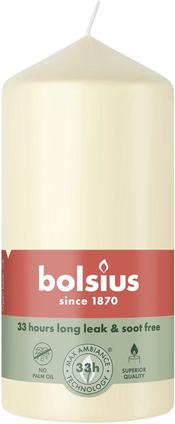 Merkloos Bolsius - Stompkaars - 120/58 mm - Soft Pearl