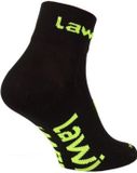 LAWI sportswear LAWI Korte Fietssokken Zorbig - Zwart/Geel - 35-38