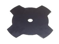 Ratioparts bosmaaiermes grasssnijmes 4 tanden, buitendiameter 230 mm, boordiameter 25,4 mm dikte 1,4, zwart