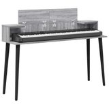 vidaXL studiobureau Grijs Sonoma 130 x 36 x 19,5 cm Bewerkt hout