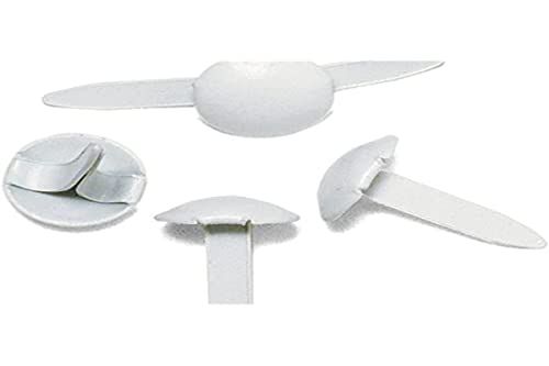 RAYHER - Hobby 7871602 - Brads rond, 4 + 8 mm Ø, SB-Btl 75 stuks, wit