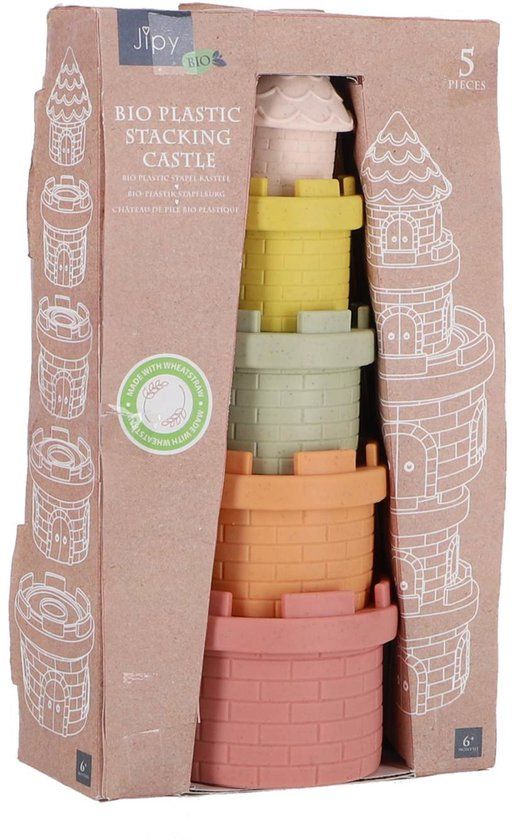 Jipy Bioplastic Stapelkasteel - 5 delig