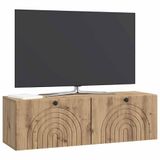vidaXL Wandmontage TV-kast 98 x 31 x 30 cm Artisanaal eiken