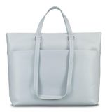 JOST Leren business tas shopper met laptopvak Arva Business Shopper Misty Blue blauwgrijs