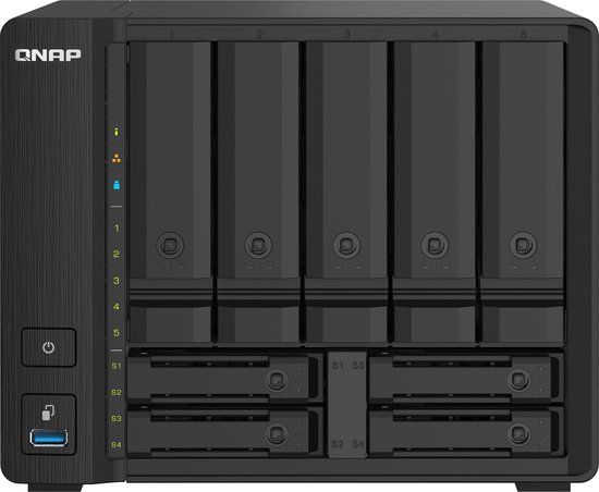 QNAP TS-932PX NAS Tower - 9 Bay - Alpine AL-324 - Black kopen