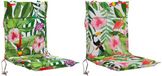 vidaXL - 2-delige - hoogrugkussen - GEMERT - 2 - pcs - 100% - Polyester - Meerkleurig