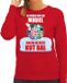 Bellatio Decorations Shoppartners Bv Kut Kerstbal sweater / foute Kersttrui Ik vroeg om een mobiel krijg ik deze kut bal rood voor dames - Kerstkleding XXL
