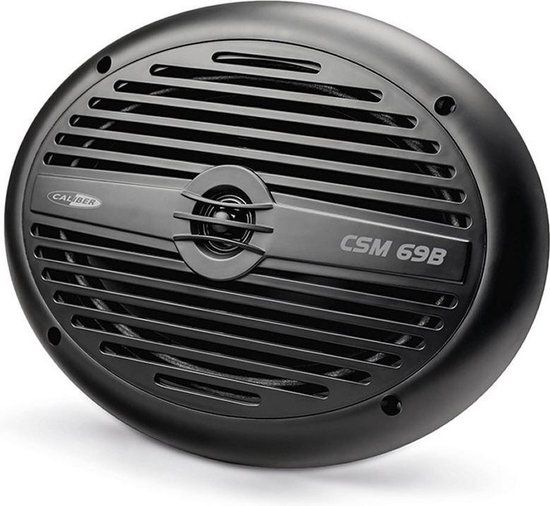 Caliber CSM69B Marine Speakers - 6x9 Inch - 180W - Black - Set of 2