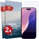 Rosso Protection d'écran Convient pour Apple iPhone 16 Pro 9H Verre trempé | Duo Pack
