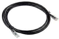 RS PRO Ethernetkabel Cat.6, 2m, zwarte patchkabel, A RJ45 U/UTP stekker, B RJ45, PVC