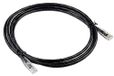 RS PRO Ethernetkabel Cat.6, 2m, zwarte patchkabel, A RJ45 U/UTP stekker, B RJ45, PVC