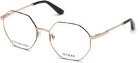 Guess GU2849 032 Gold Achthoek Metaal Volledig omrand Vrouwen