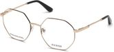 Guess GU2849 032 Gold Achthoek Metaal Volledig omrand Vrouwen