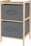 Bathroom Solutions BS Opbergkast met 2 Opbergdozen - Grenenhout - 46 x 27.5 cm