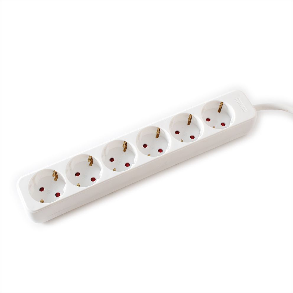 Stekkerdoos - wit - 1,5 m - 3600 watt