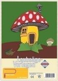 Pebaro Figuurzaag Patroon Paddenstoel Hout Bruin Geel Grijs Groen Rood Wit DIN A4 346S