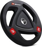 Hop-Sport Olympische Halterschijf 25 kg - Gietijzer met Rubber Coating - 50 mm Boring