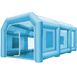 Latios Cabine de pulvérisation gonflable - Tente de pulvérisation pour voiture - 8 x 4 x 3 m - Avec 2 souffleurs électriques - Bleu