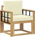 vidaXL - Buitensofa - Polyester - Wit - en - Crème