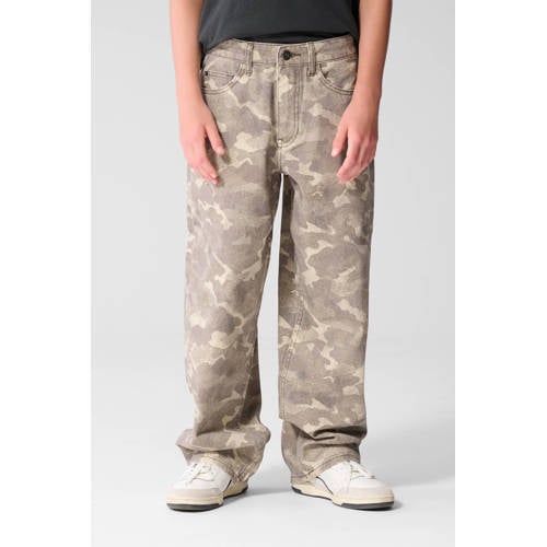 Shoeby baggy camouflage jeans - lichtbruin
