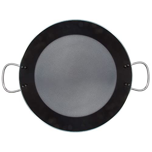 WECOOK Kratha Paella-pan inductie 46 cm - 12 porties - anti-aanbaklaag - steen - ecologisch PFOA - aluminium geperst - 3 mm dik - vitrokeramiek - gas - vaatwasser