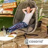 Casaria Hangstoel met Standaard - Grijs