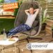 Casaria Hangstoel met Standaard - Grijs