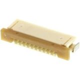 Molex 522711079 FFC/FPC-aansluiting Totaal aantal polen: 10 Rastermaat: 1 mm Inhoud: 1 stuk(s) Tape on Full reel