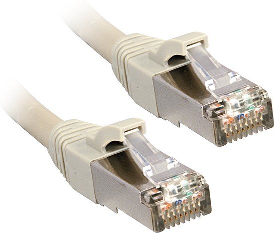 LINDY 47242 RJ45 Netwerkkabel, patchkabel CAT 6 F/UTP 1.00 m Grijs Snagless