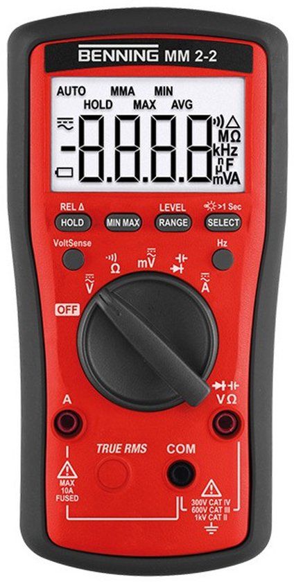 Benning Multimeter MM 2-2 0,01 mV - 600V AC/DC TRUE RMS