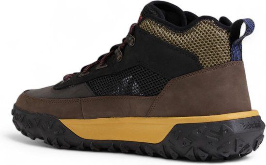 Timberland Bruin Leer Gevoerde Sneakers Met Rubberen Zool - Mannen - Maat 41