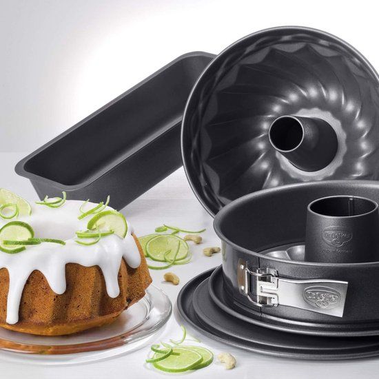Dr. Oetker Back Harmonie Taartvormen - Set van 4 - Grijs