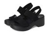 Skechers Dames CALI dag hak sandaal, zwart, 7 UK, Zwart, 40 EU