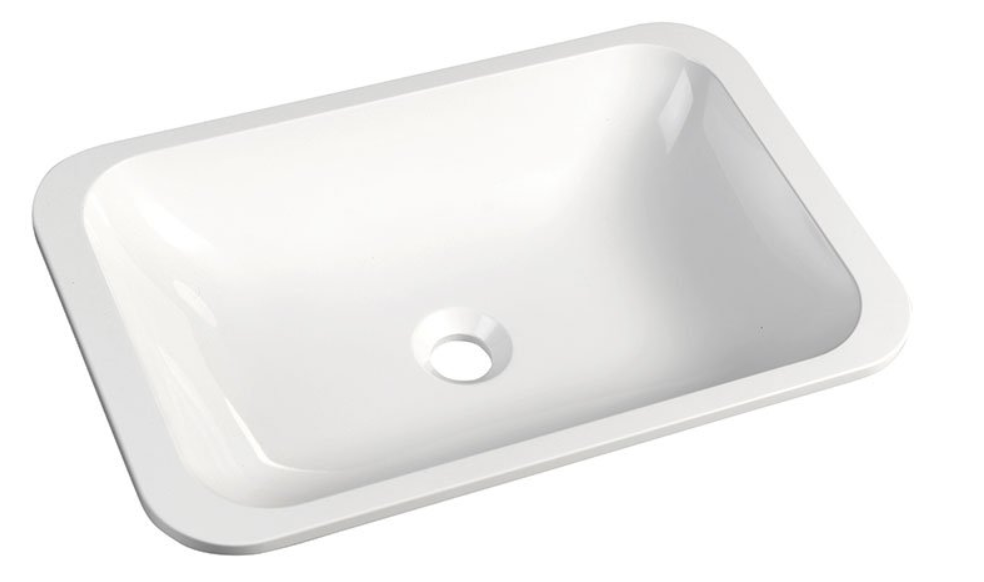 Sapho Kama Opbouw Waskom 50x36x12 cm Wit