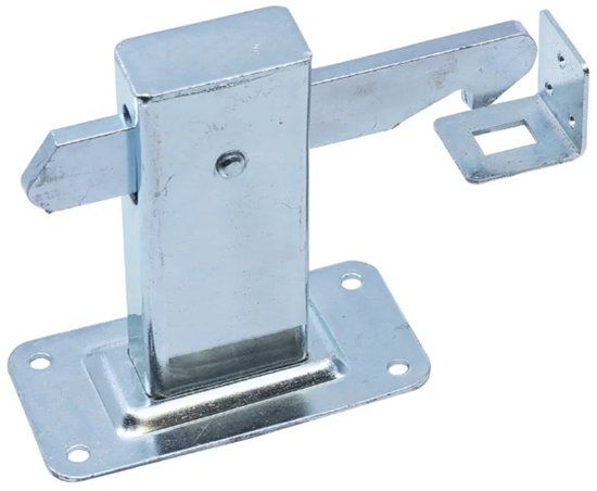 Waelbers Deurvastzetter - vloerplaat montage - verzinkt staal - 120 mm