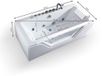 SPALINA Whirlpool bad Tahiti white Jets, 170 x 78 x 60 cm, Blanc