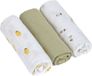 Lässig Hydrofiele luier swaddle doek 3 stuks 85 x 85 cm - Happy fruits lemon
